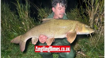 Gigantic Hampshire Avon barbel is a fish of a lifetime