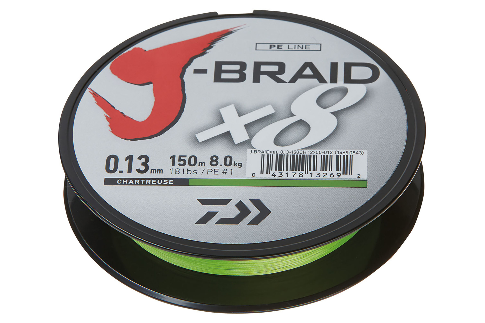 Daiwa J Braid x8 3000m Chartreuse