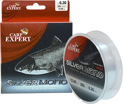 Carp Expert Silver Carp 300M/Spool Transparent 0.40mm