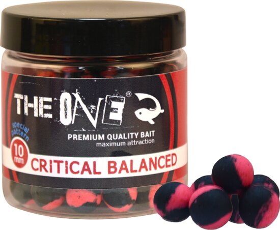 The One Critical Balanced Hookbait Strawberry&Mussel 10 mm Black - Pink 50 Gr
