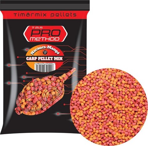 Timár Mix Pro Method Carp Pellet Narancs-Mangó 3 mm 800 G