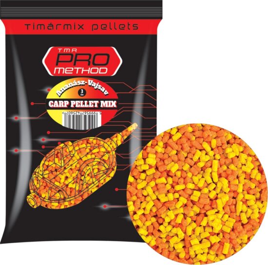 Timár Mix Pro Method Carp Pellet Ananász-Vajsav 1,5 mm 800 G