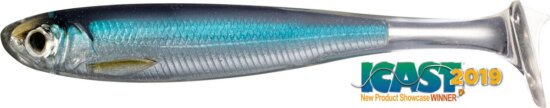 Livetarget Slow-Roll Shiner Paddle Tail Silver/Blue 100 mm