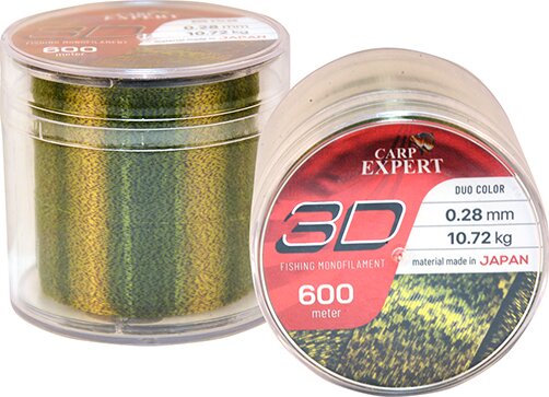 Carp Expert 3D 600M/Spool Camouflage 0.30mm 14,49Kg
