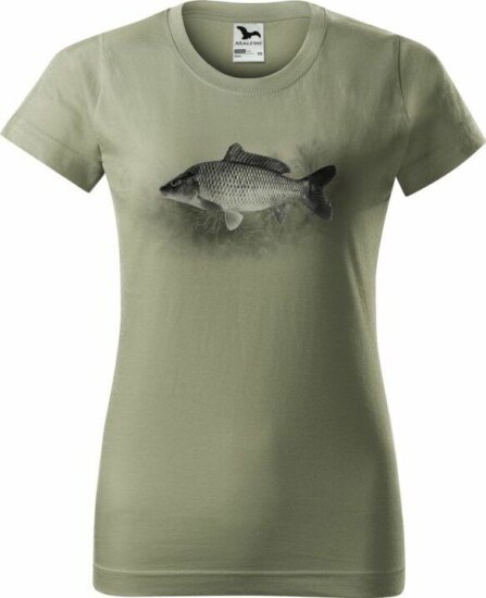 Női póló ponty világos khaki