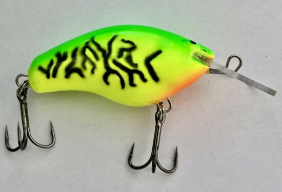 Mike's Long Cast wobbler 66 mm 18g Fluo Green Black Fluo Zöld Fekete Mid
