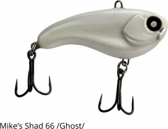 Mike's Shad wobbler 66 mm 15 g Ghost Gyöngyház Mikro Zörgős