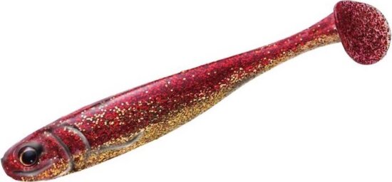 Major Craft Stabi Shad Slim 4" 10.2cm #001 Red Gold