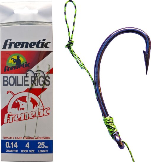 Frenetic előkötött horog füllel 10-es horog 0,12 mm zsinór 25cm