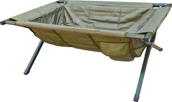 Frenetic állványos pontybölcső hordtáskával, oldalzsebbel 120*70*45cm