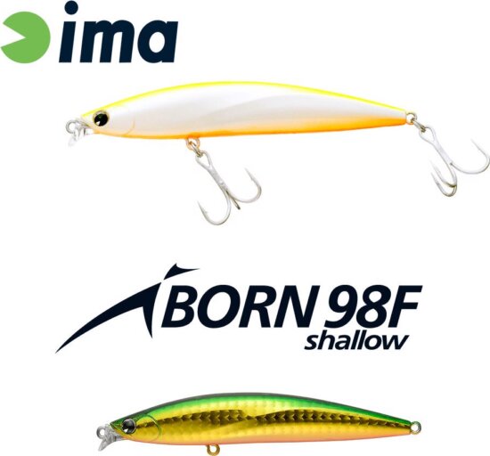 Ima Iborn 98F Shallow 98mm 13g 008geen Gold