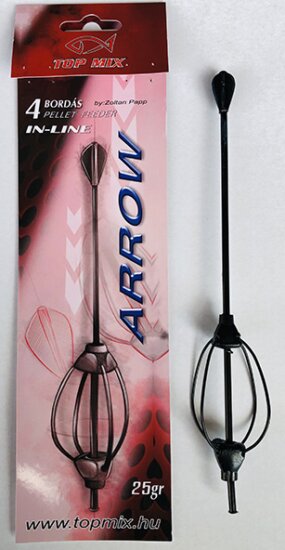 Top Mix Négybordás arrow method feeder kosár, 25g