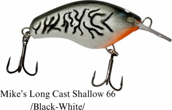Mike's Long Cast 66 Shallow 18g Floating Black/White