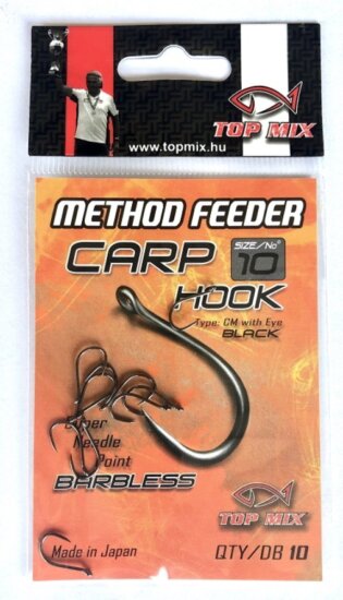 TOP MIX Method Feeder Carp Hook Barbless #14
