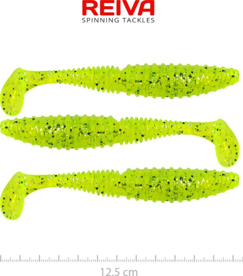 Reiva Zander Power Shad 12,5cm 3db/cs (Poppy Green)
