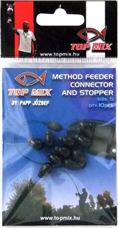 Top Mix Method Feeder gyorskapocs, army green "S"