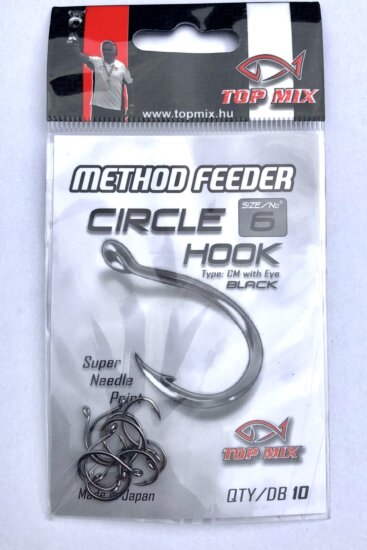 Top Mix Method feeder Circle hook #6