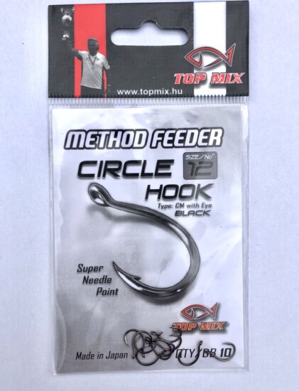 Top Mix Method feeder Circle hook #12
