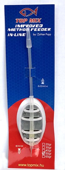 Top Mix Improved Method Feeder kosár, 50g
