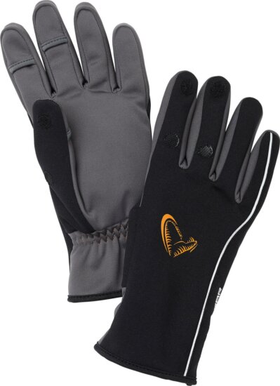 Savage Gear SOFTSHELL WINTER GLOVE M BLACK kesztyű