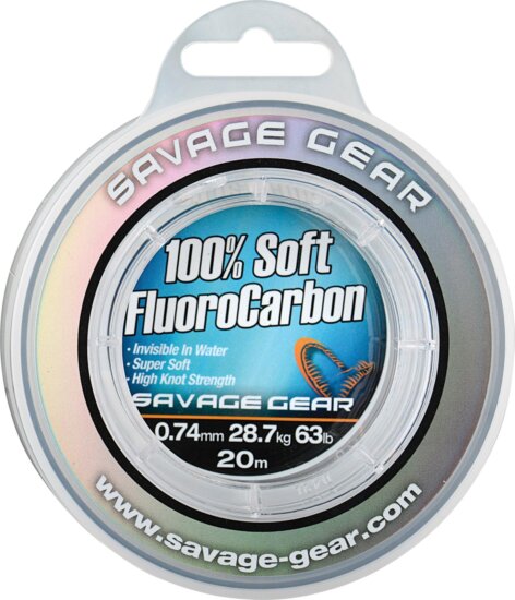 Savage Gear SOFT FC 50M 0.26MM 4.7KG CLEAR fluorcarbon zsinór