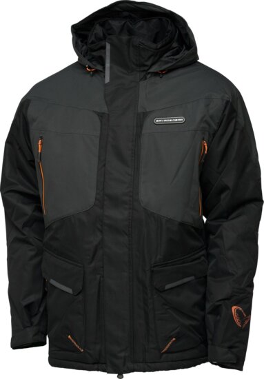 Savage Gear HEATLITE THERMO JACKET M BLACK INK/GREY thermokabát