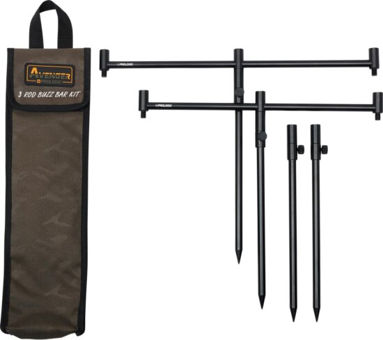 Prologic AVENGER BUZZ BAR KIT AND CARRYCASE 3 ROD buzzbar