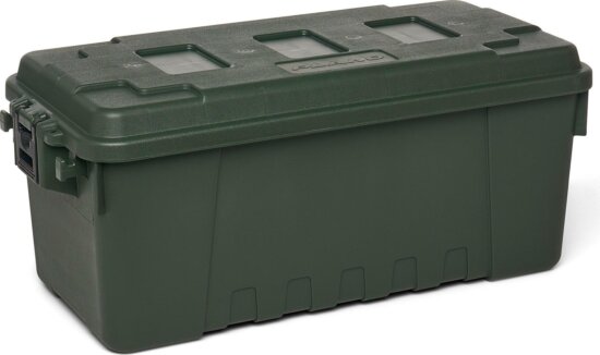 Plano Sportsman's Trunks 76,2x36,2x32,4cm, (Int. dim 66x28,6x28,6cm), Olive Drap horgászláda