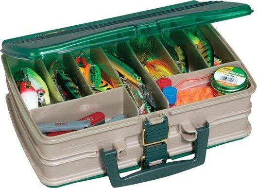 Plano Double-Sided 20-Compartment Satchel ; 32,1x22,6x10,5cm horgászdoboz
