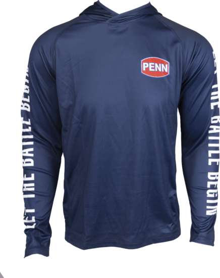 PENN PRO HOODED JERSEY M MARINE BLUE kapucnis pulóver