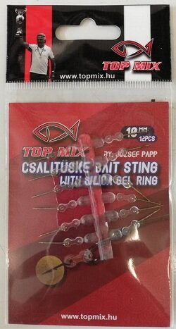 Top Mix Csalitüske szilikon hajszál előkén, 10mm