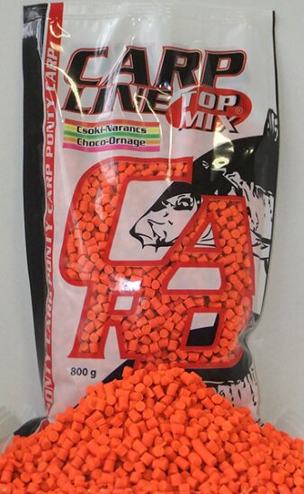 Top Mix Carp Line Fluoro etető pellet, Csoki-Narancs