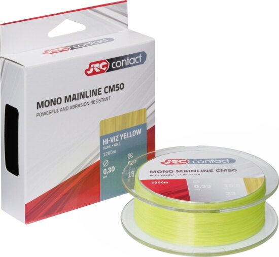 JRC CONTACT CM50 600m 0.30mm HViz Yellow pontyozó monofil zsinór