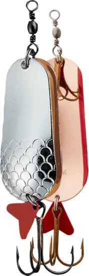 DAM TWIN SPOON 8CM 45G SINKING SILVER/COPPER támolygó villantó