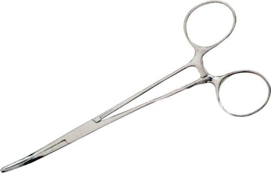 DAM FORCEPS CURVED zsinórvágó csipesz