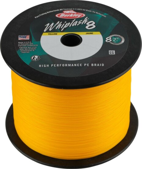 Berkley Whiplash8; 2000m | 2188yd, 0,06mm, 10,7kg | 23lb , Yellow fonott pergető zsinór