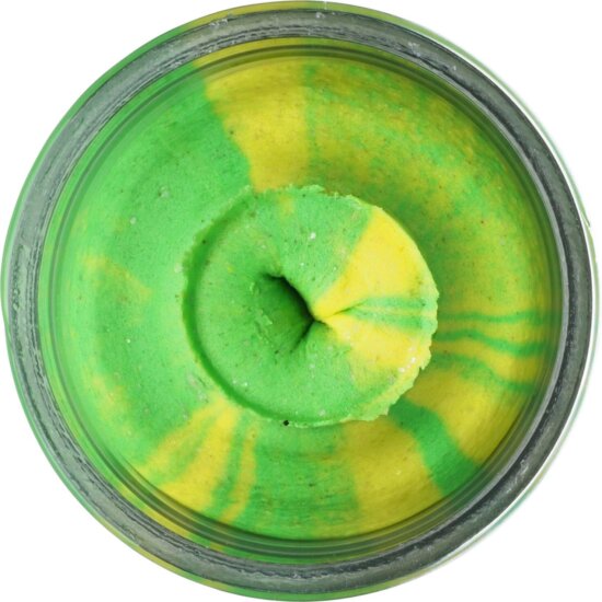 Berkley PowerBaitPowerBait® EU GLTR TRTBT FLUO GREEN/YELLOW GLITTER plasztik csali