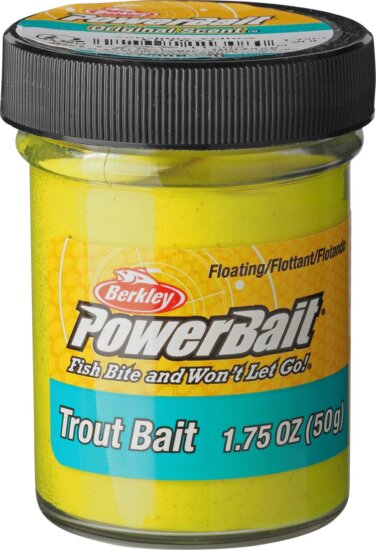 Berkley PowerBaitPowerBait® Biodegradable Trout Bait Sunshine Yellow plasztik csali