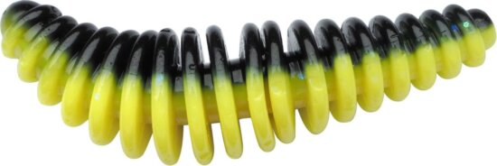 Berkley PowerBait PWRBT PWR Pupa 35mm Black/Snsne Ylw gumihal