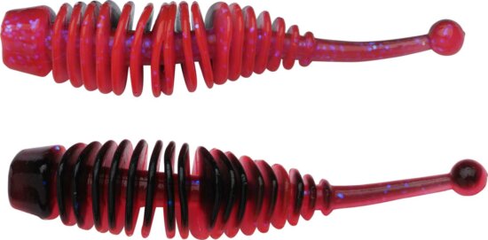Berkley PowerBait PWRBT PWR Naiad 30mm Slmn Egg Red/ Black gumihal