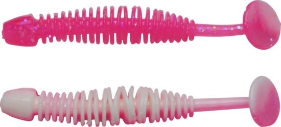 Berkley PowerBait PWRBT PWR Leech 50mmPink/White gumihal
