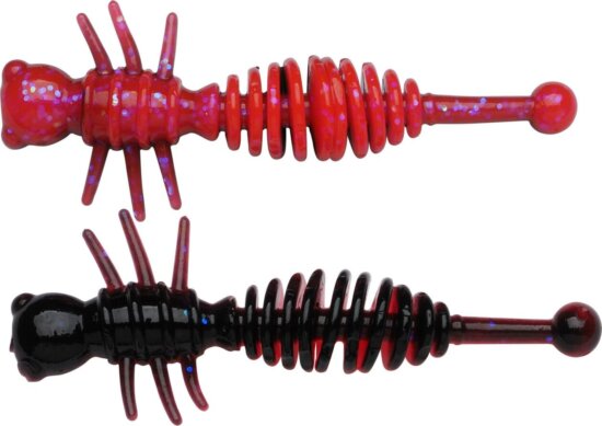 Berkley PowerBait PWRBT PWR Larvae 55mm Slmn Egg Red/Black gumihal