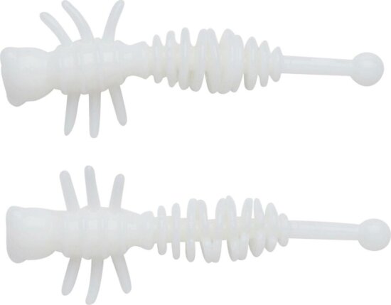 Berkley PowerBait PWRBT PWR Larvae 40mm Milky White gumihal