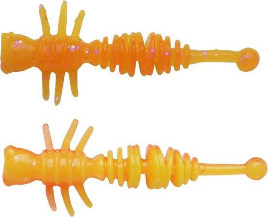 Berkley PowerBait PWRBT PWR Larvae 40mm FL Orng/Snsne Ylw gumihal