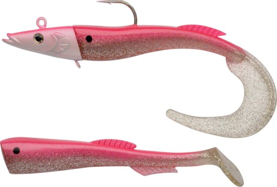 Berkley PowerBait Power Sandeel 15cm - 20g Metallic Pink gumihal