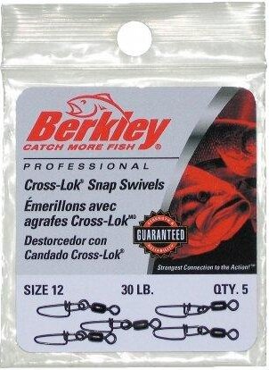 Berkley Mc Mahon Cross-Lok Snap/Swivels size 12