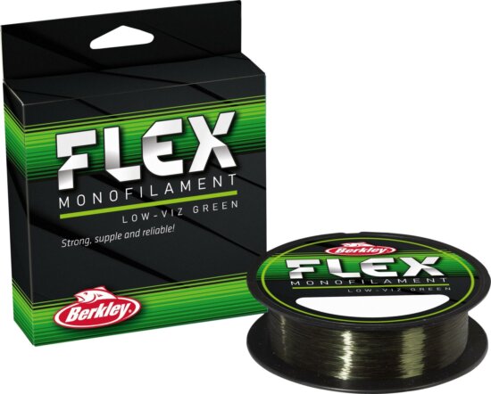 Berkley Flex Mono; 300m | 330yd, 0,22mm, 3,65kg | 8lb , LowVis Green pergető monofil zsinór