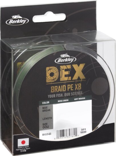 Berkley DEX x8 PE .10mm 300m 7.9kg MG fonott pergető zsinór