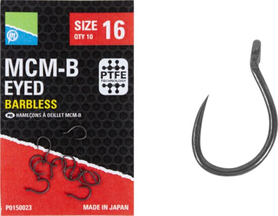 Preston MCM-B EYED HOOKS SIZE 14
