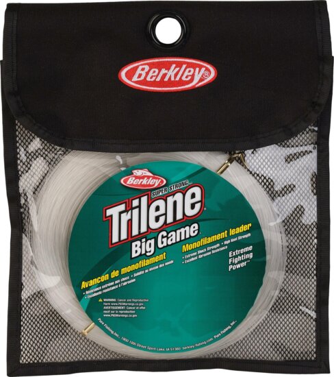 Berkley Big Game Mono Leaders; 100m | 109yd, 1,09mm, 58,9kg | 130lb , Clear pergető monofil zsinór